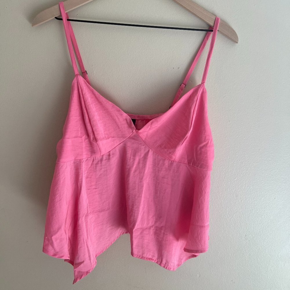 BNWT Large Pink Wild Fable Women's Handkerchief Hem Tank
